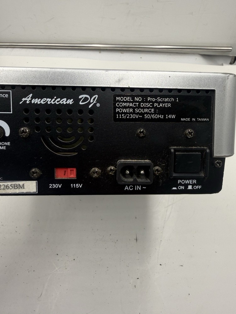 American DJ Pro-Scratch 1 Professional CD Player