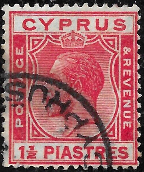 Cyprus 1924 Sc#96 GEORGE V🔥USED 🔥 VF