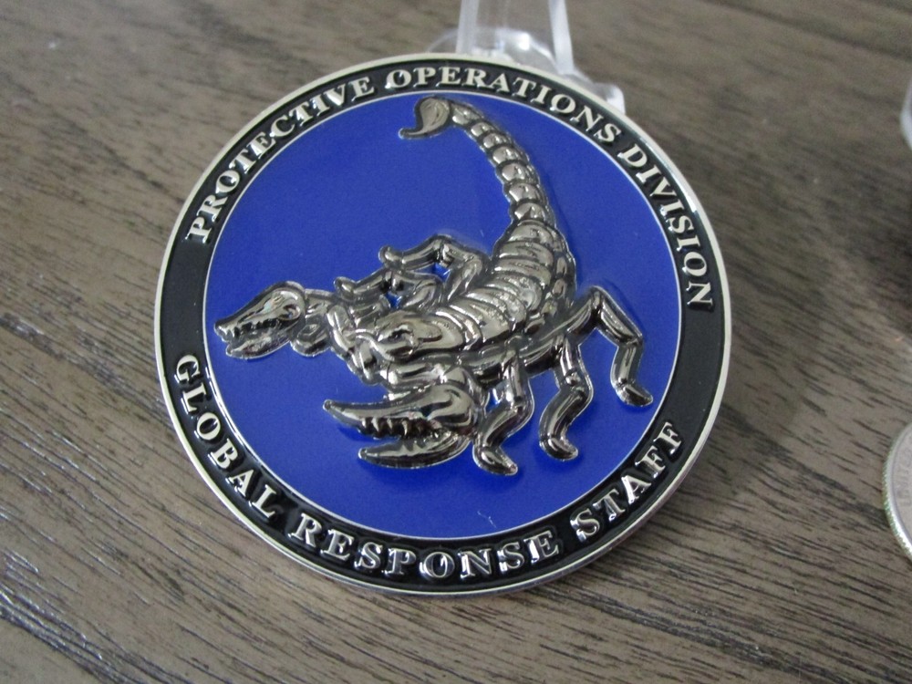 Global Response Staff CIA GRS Protective Operations Challenge Coin
