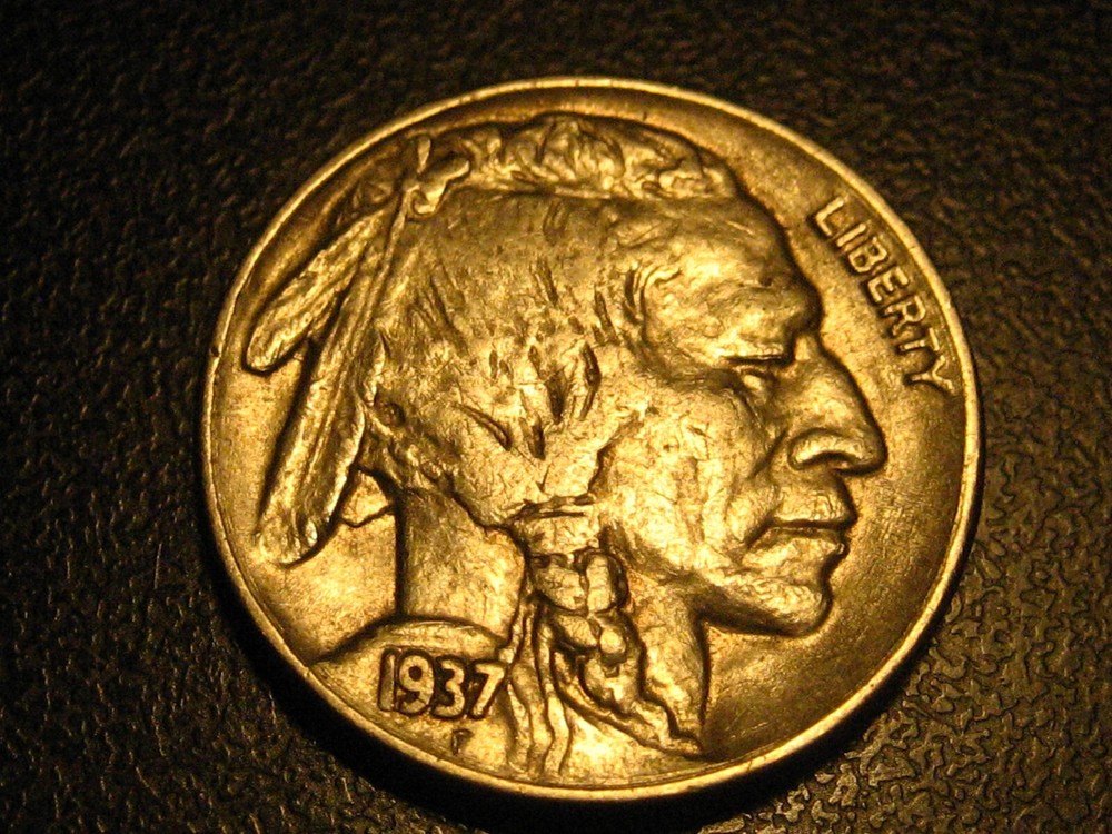 1937-P Buffalo Nickel AU