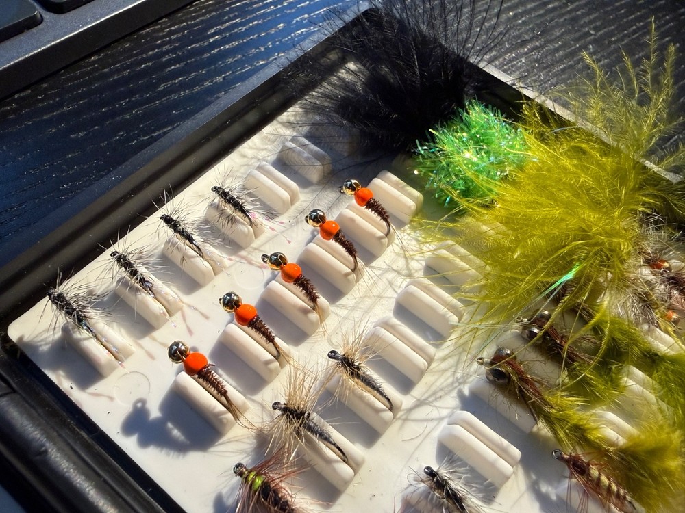 Fly fishing box (fox box) with 100 flies