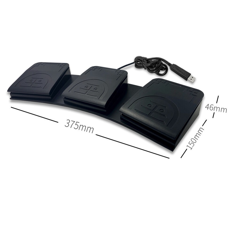 3 Triple ABS Foot control Pedals USB Switch for Game; Education;computer etc.