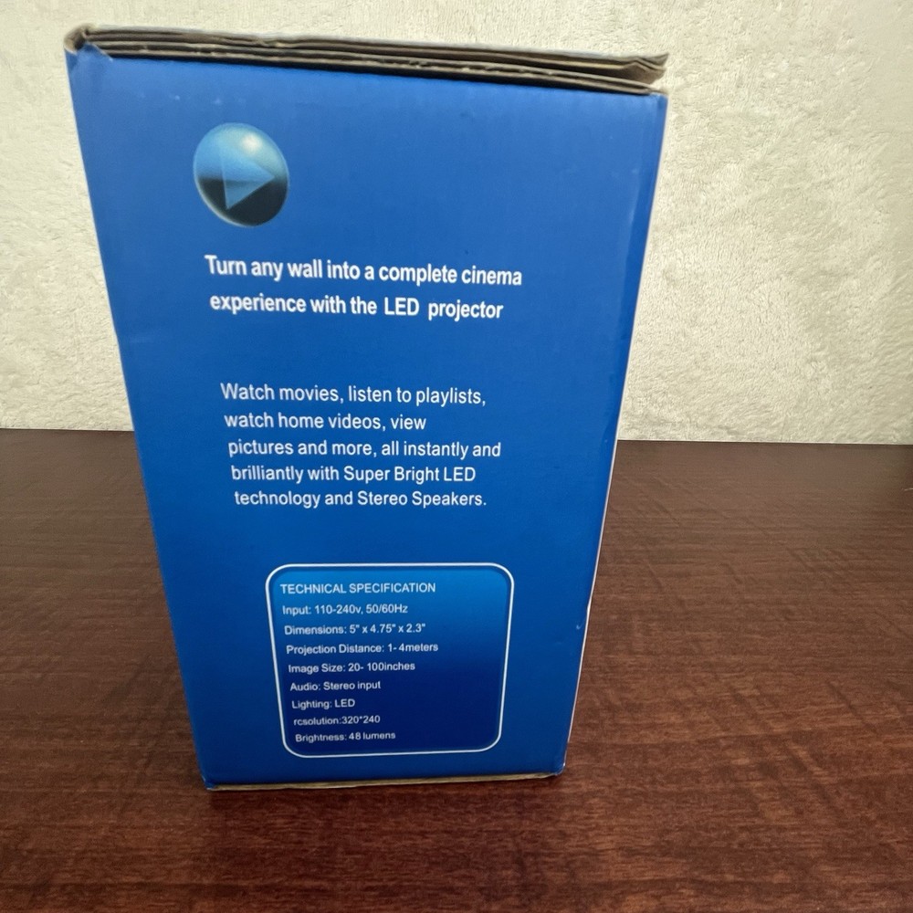 LED Projector LCD Image System Model: A-Z308-00A New In Box