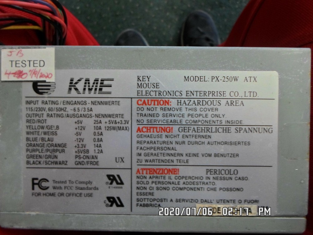 KME PX-250W 125W PS TESTED