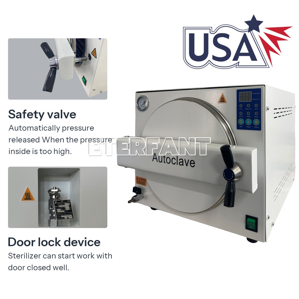Autoclave Steam Sterilizer Dry Function/Sterilizer+Printer/UV Sterilizer Cabinet