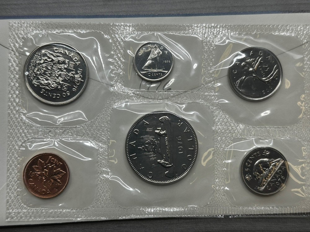 1975-77 Canada Uncirculated Coin Sets 3 pc Lot