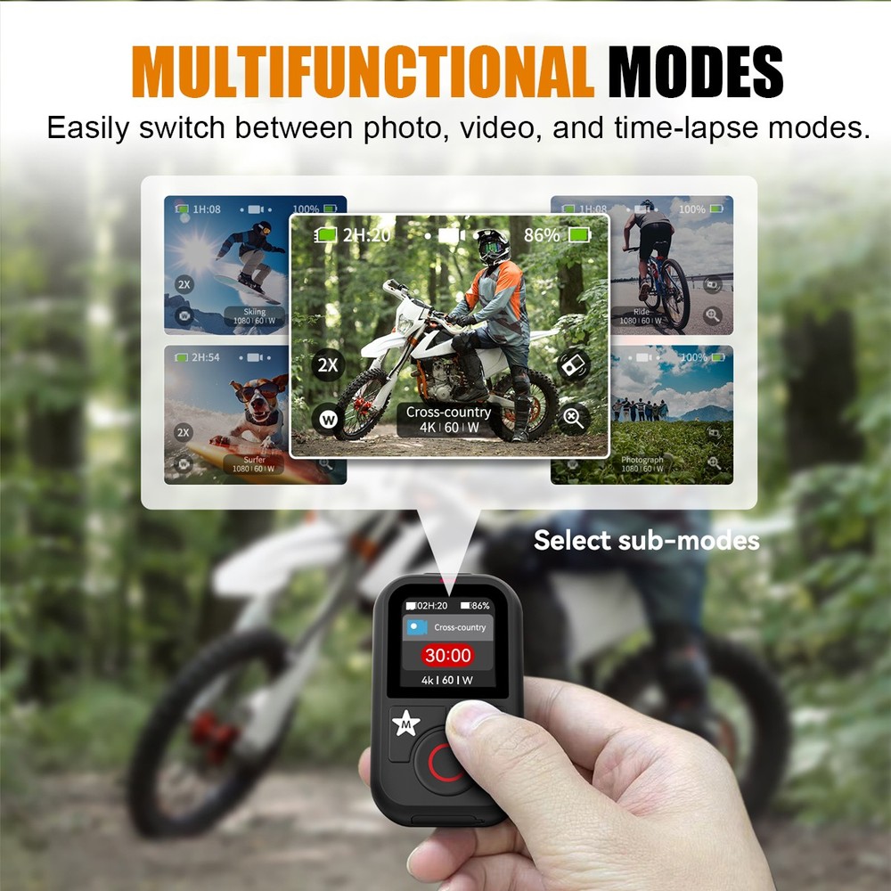 Bluetooth Wireless Remote Controller For GoPro Hero 13 12/11/10/9 Max#Camera^^