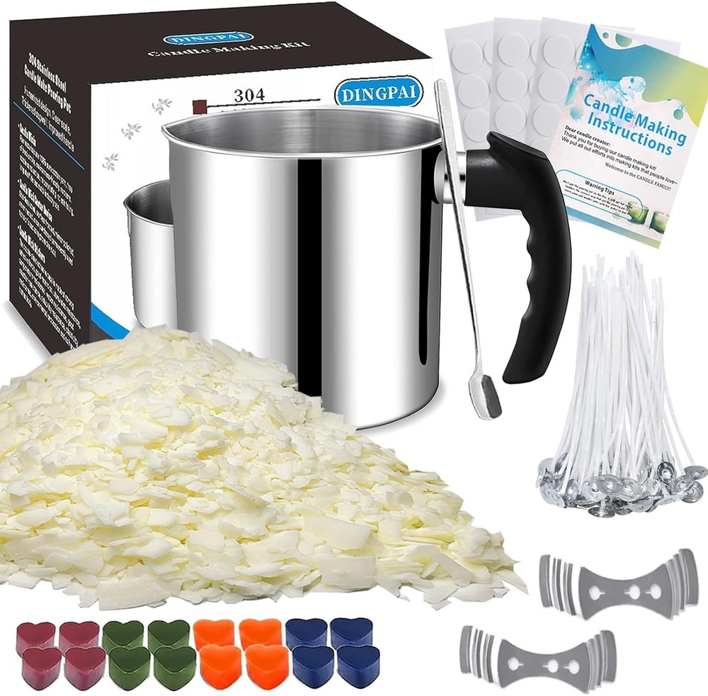 Candle Making Supplies, Complete Soy Candle Making Set Including Candle Make ...