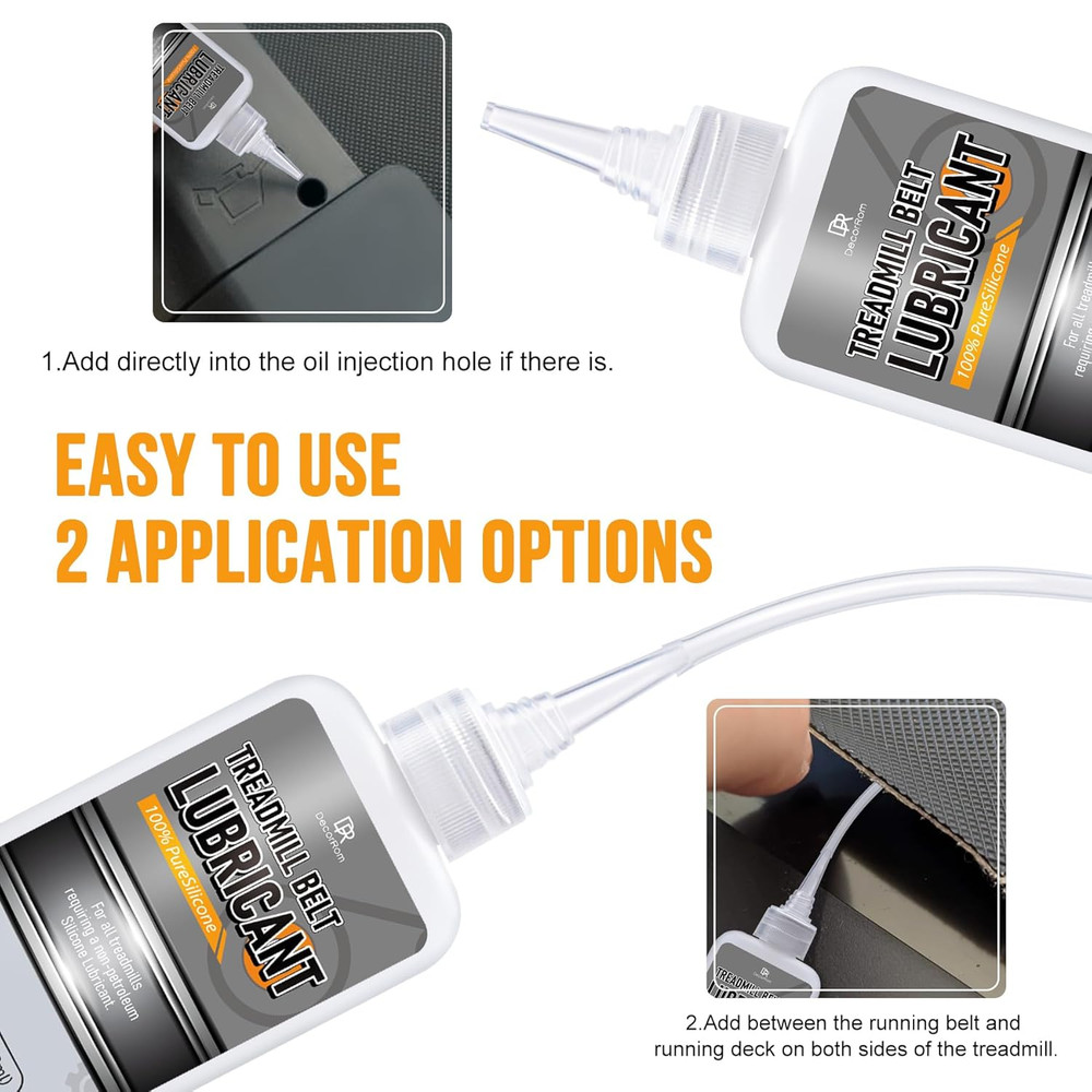 Decorrom Silicone Treadmill Lubricant - 7Oz Treadmill Lube with Application