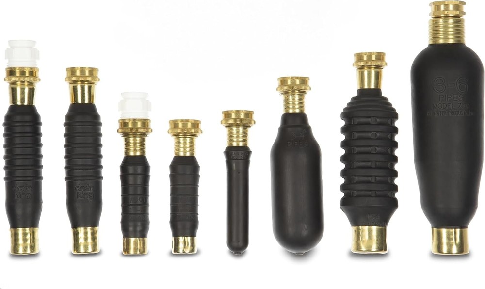 Compact Water-Powered Drain Cleaner - Clears Main & Basement Lines Effortlessly
