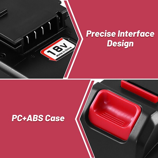 2Pack 18V 4.5Ah Replace Battery for Porter Cable PC18B 18-Volt Cordless Tools