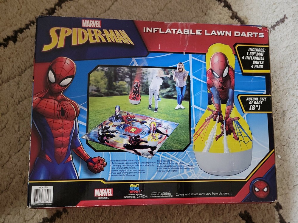 Marvel Spider-man Inflatable Lawn Darts