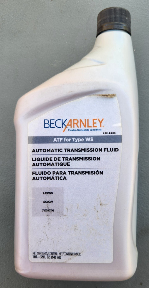 Beck/Arnley Synthetic Automatic Transmission Fluid WS 1 Quart - 252-2006