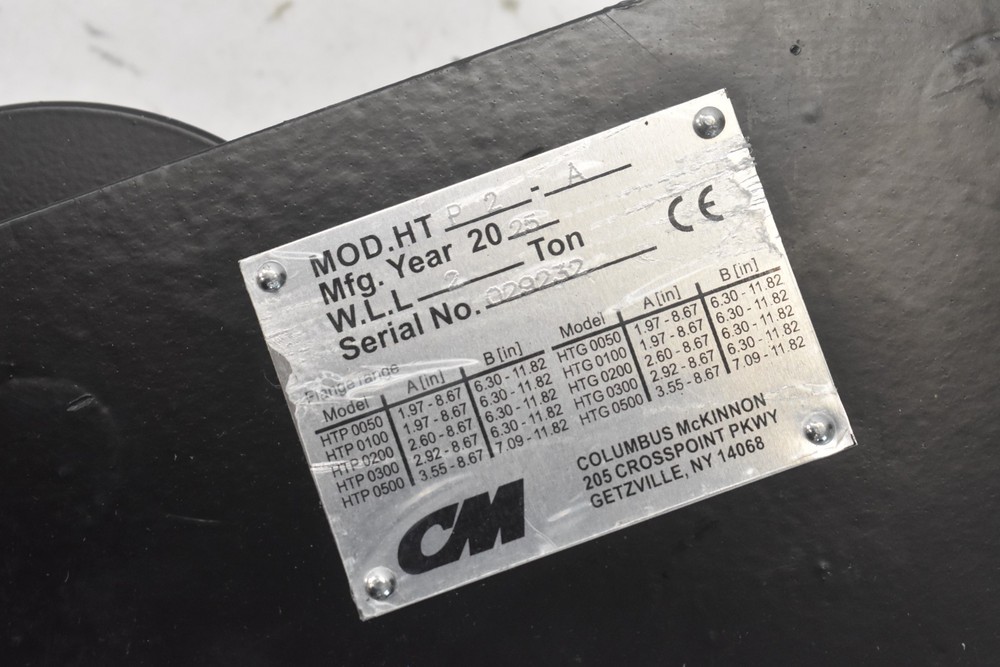 CM 2 Ton Plain Clevis Trolley P2-A Roller Replacement HTP0200A 2.6-8.67"