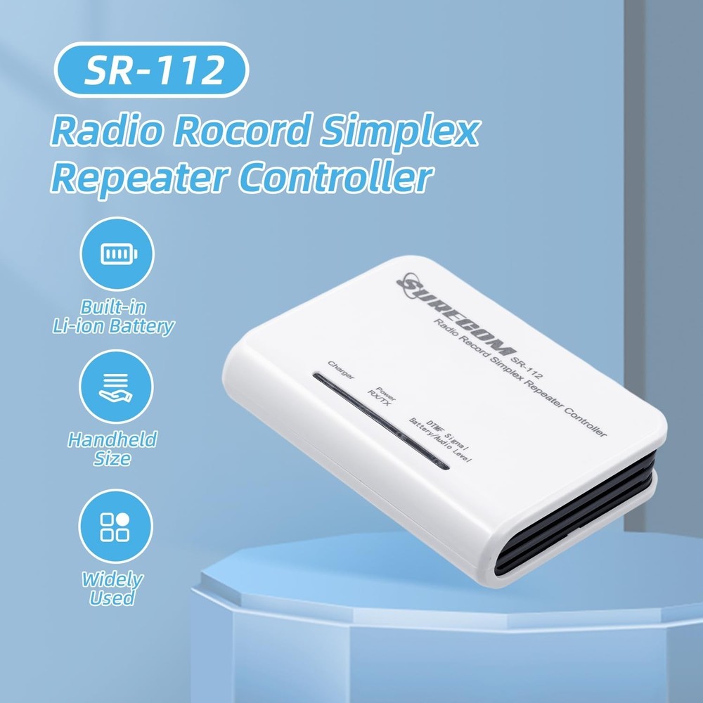 Mcbazel Surecom SR-112 Cross Band Radio Simplex Repeater Controller with K Pl...