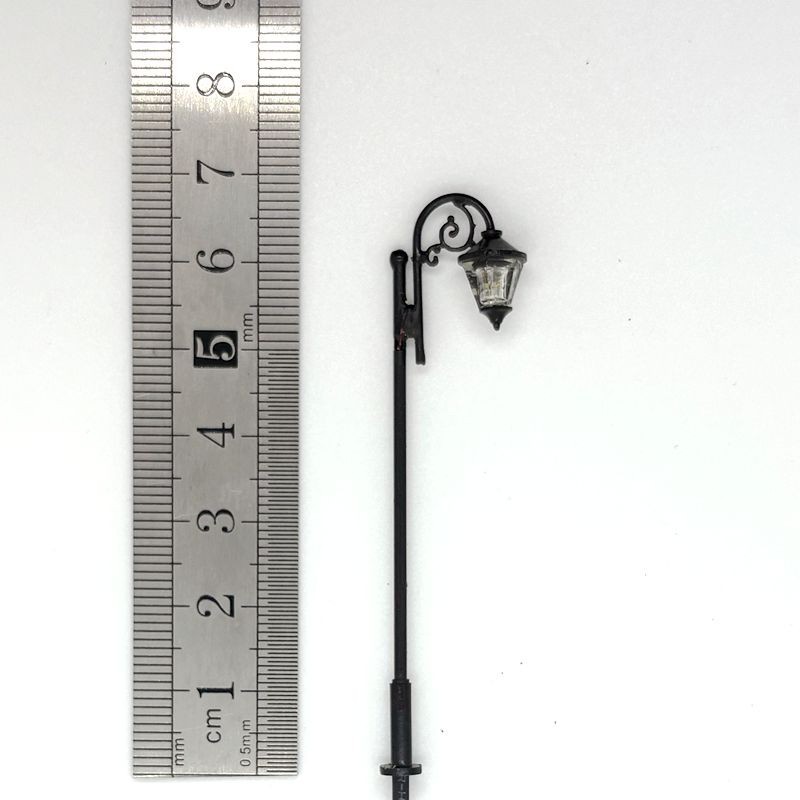Y27-13 HO OO 10pcs 1:87 Scale Model Light Train Railway Layout LED Lamp posts