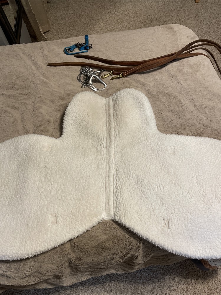 White English Saddle Pad