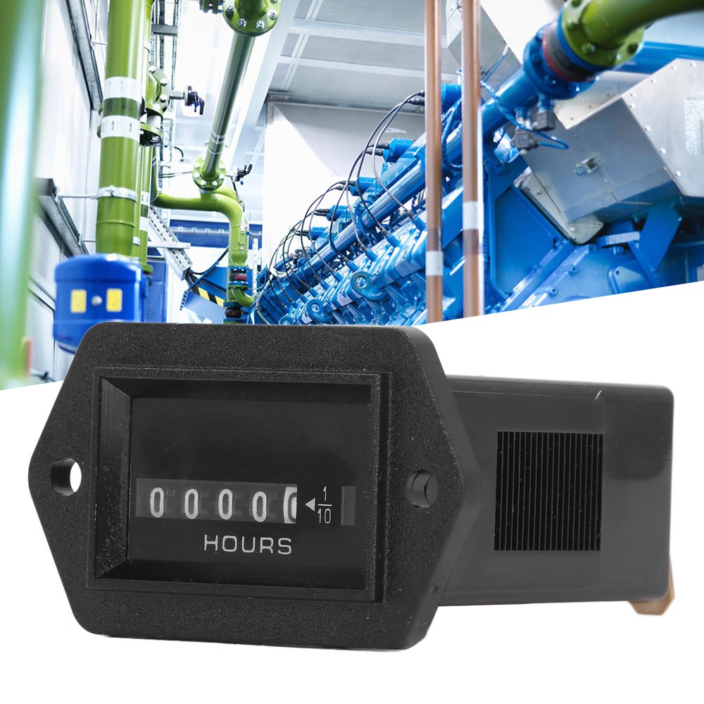 Mechanical Hour Meter Quartz Hourmeter For Construction Vehicle 12‑36VDC