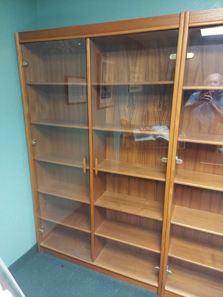 Danish Teak Bookcase Cabinet