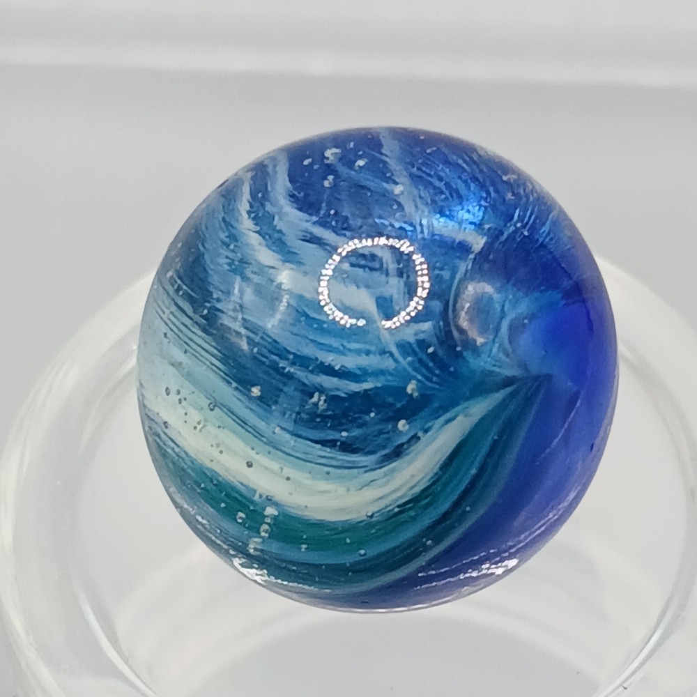 .61" Vintage Vitro Blue Phantom Conqueror Marble #Q98