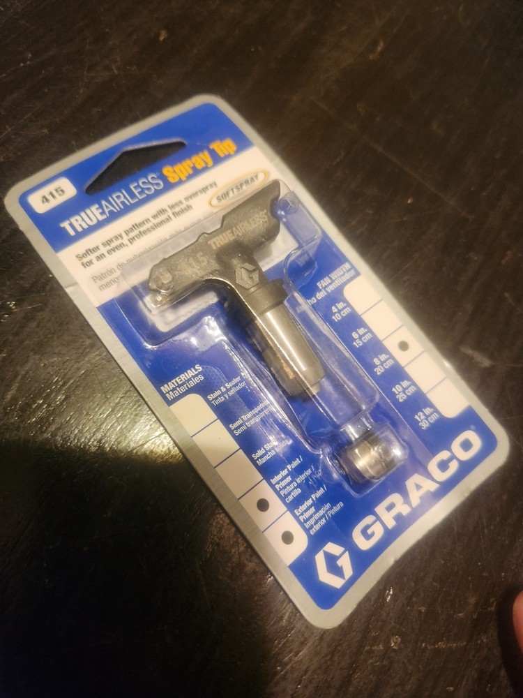 True Airless Spray Tip. 415 Softspray By Graco