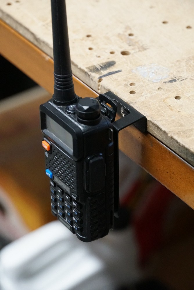 Black Universal radio mount