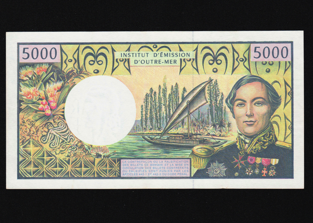 French Pacific Territories 5000 Francs 1996 P-3e UNC