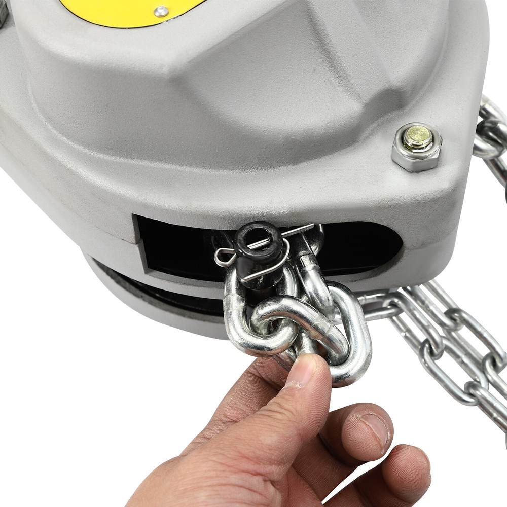 1.5 Ton Chain Hoist with 20 FT Lifting Chain Hook Latch Overhead Rigging
