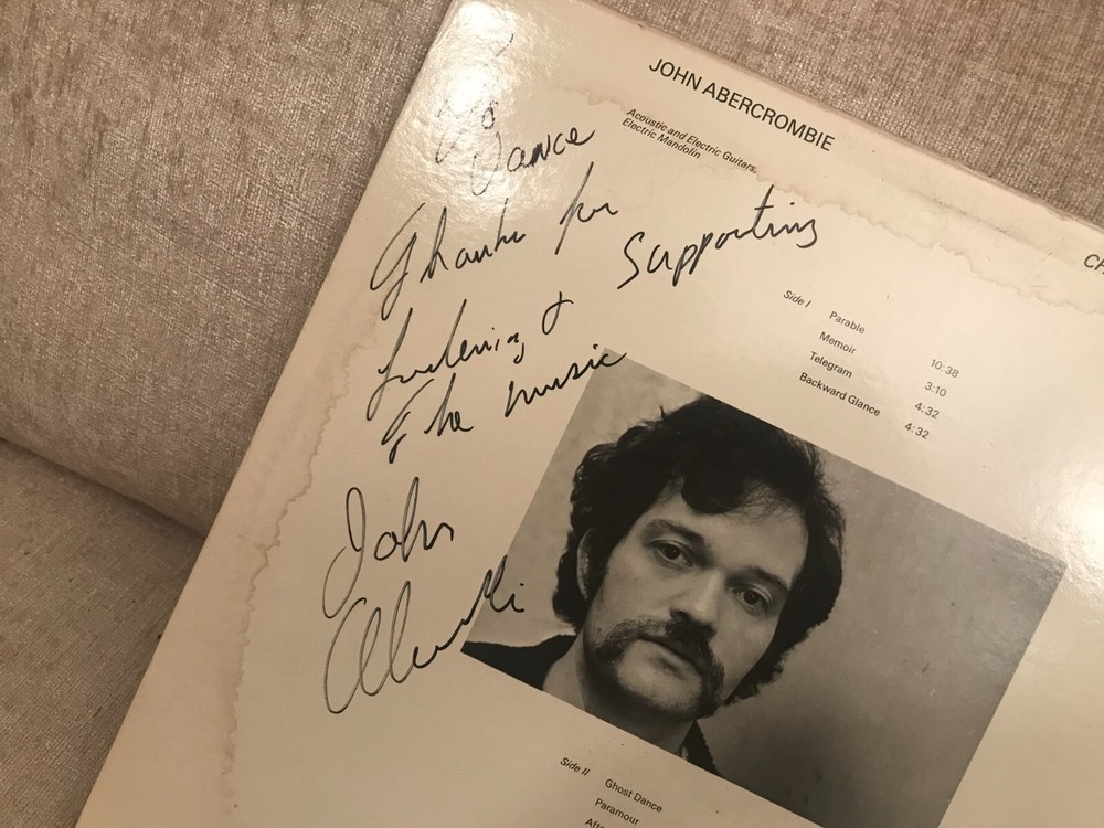 John Abercrombie Characters Signed LP Autograph