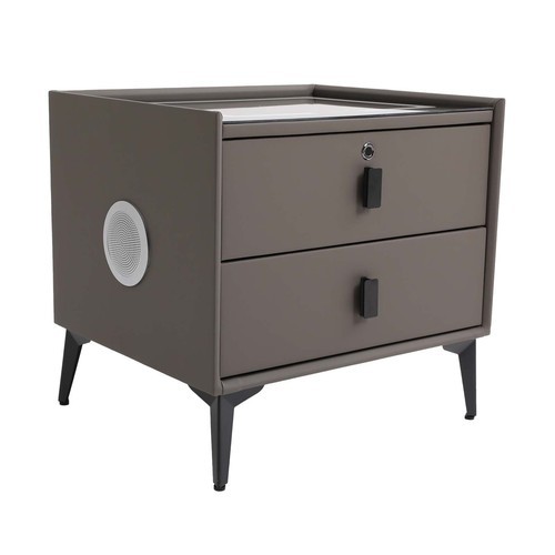 Bluetooth Speaker Smart Bedside Table with Light USB& Wireless Charging