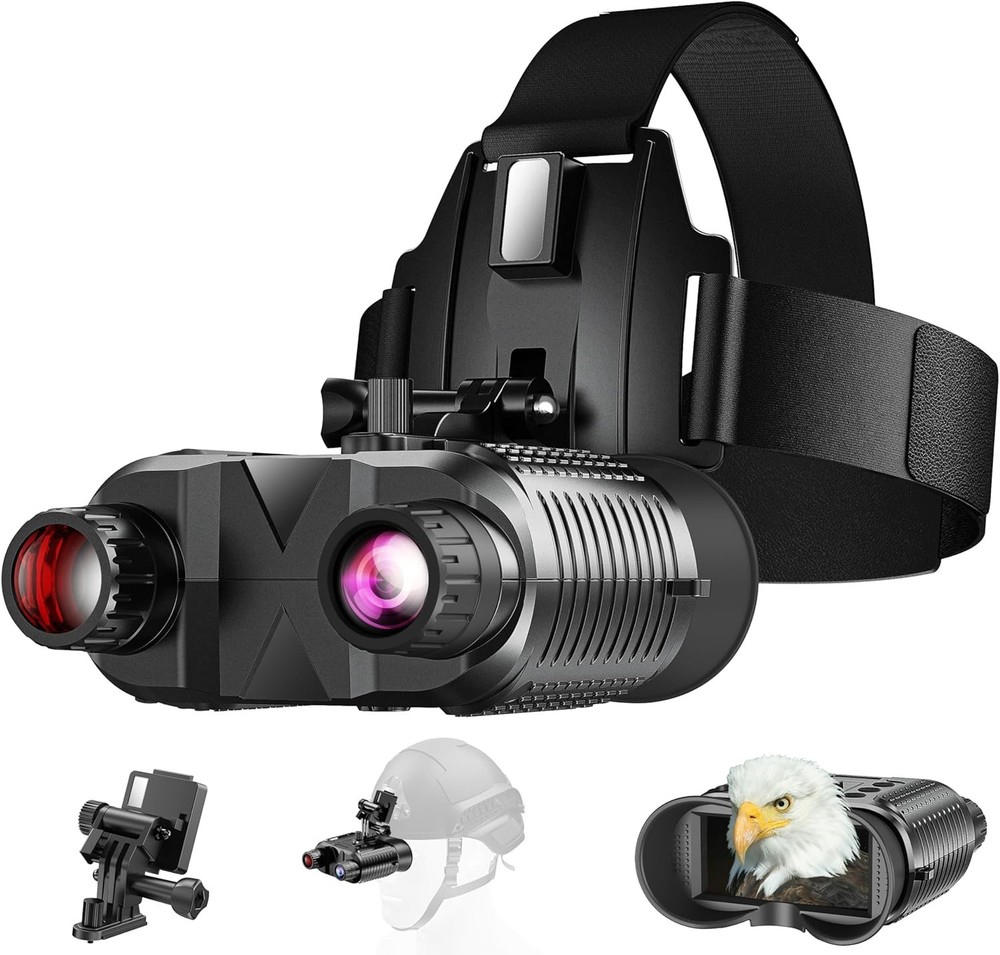 Complete Package Night Vision Binoculars + Helmet Mount