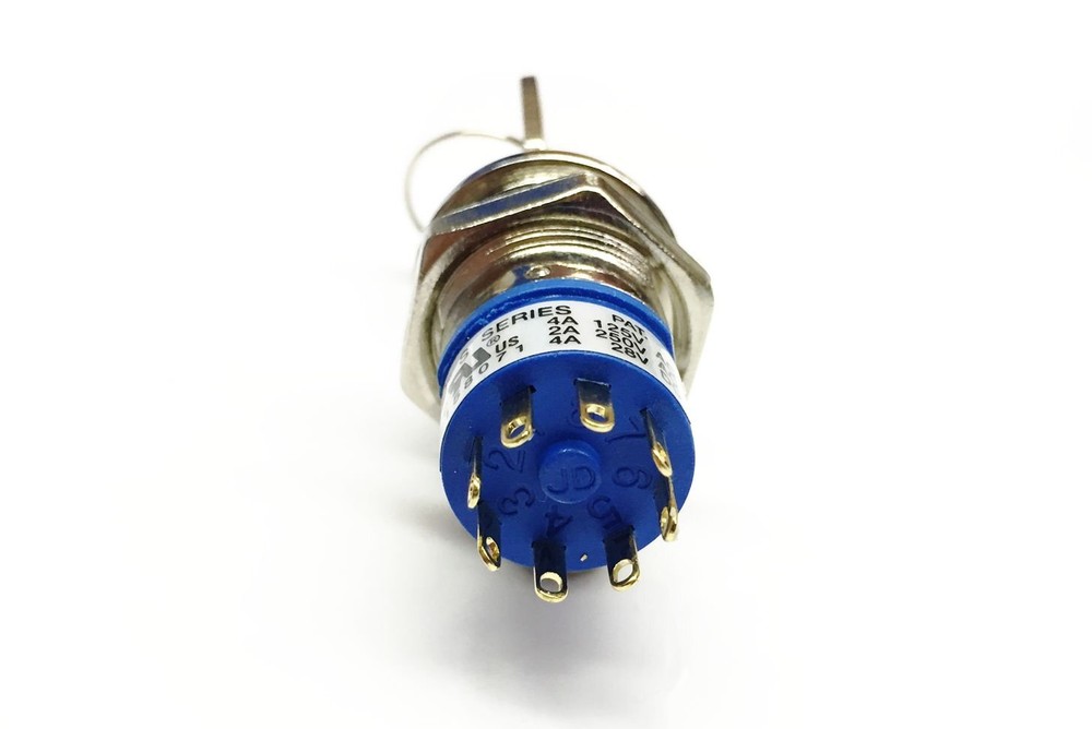 3 Position Single Pole Momentary On-Off-Momentary On Keylock Switch Security