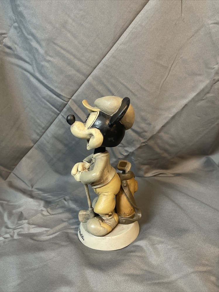 Vintage Disney World Mickey Mouse Golfer Bobblehead