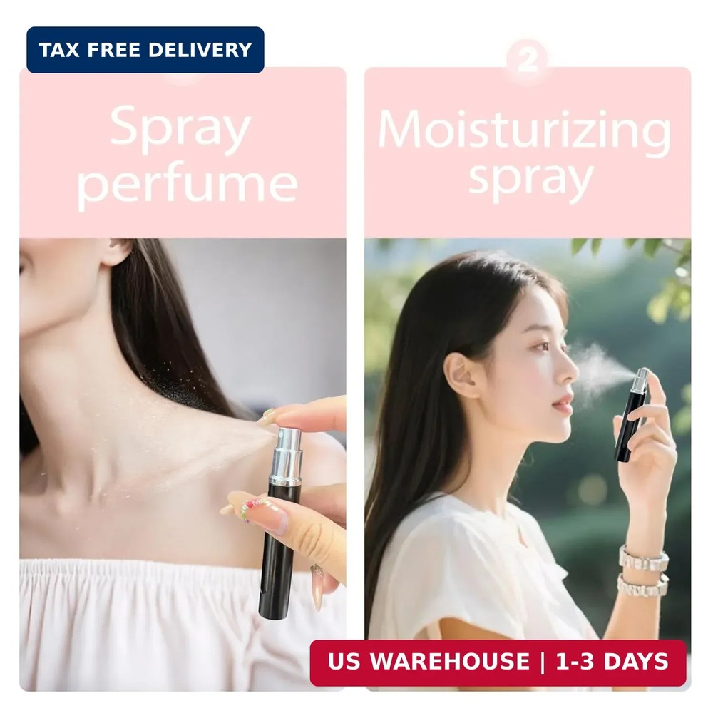 2 Pack Refillable Mini Perfume Atomizer Bottle，Portable Separate Bottles，Travel