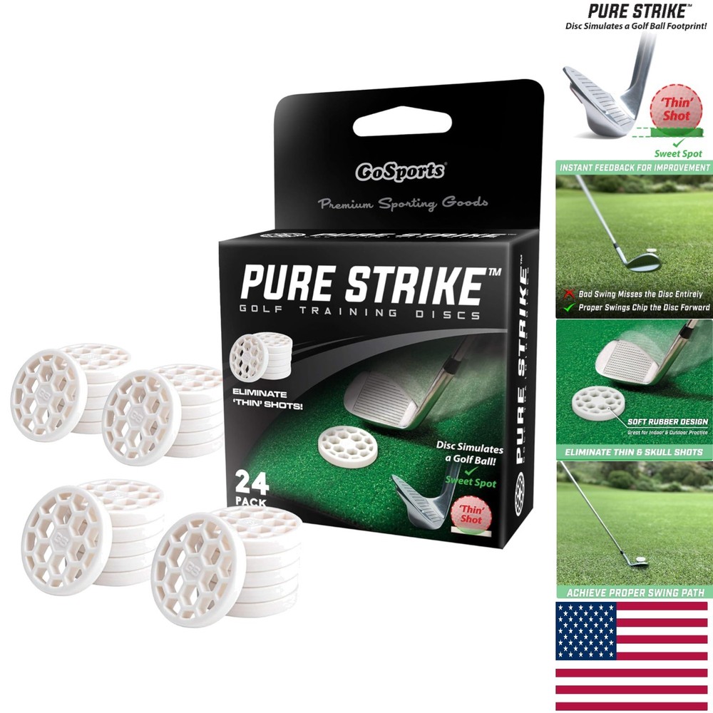 Golf Pure Strike Training Discs 24 Pack - Elevate Your Swing Precision