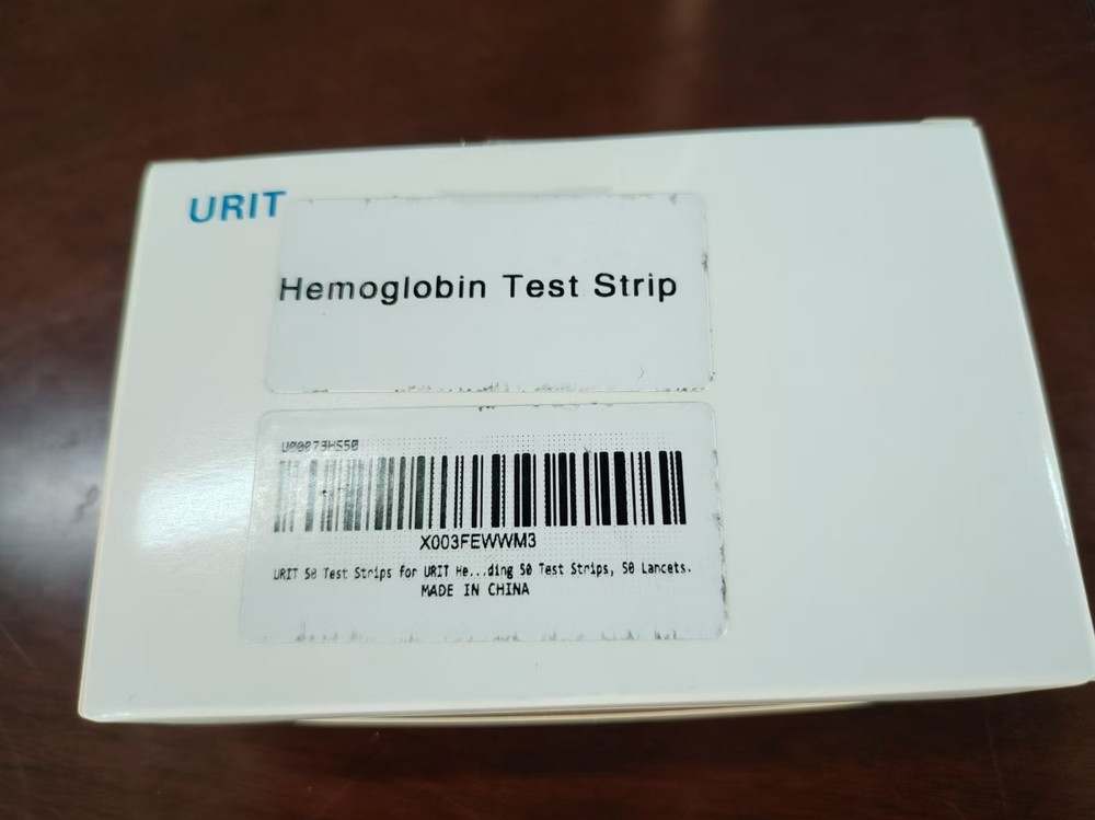 URIT Fast Hemoglobin Analysis Test Strip 50pcs EXP