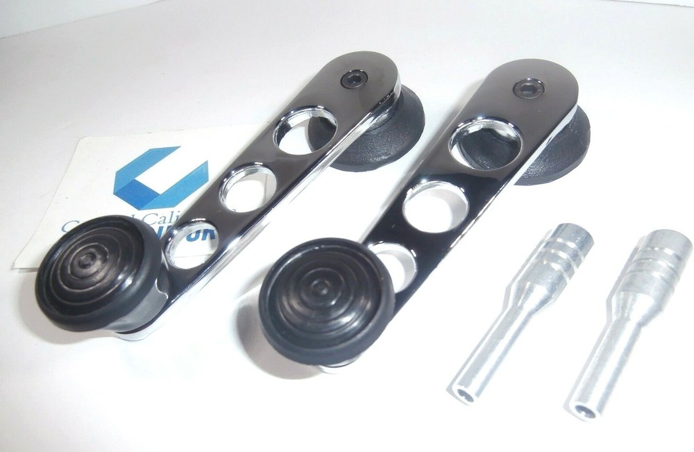 CHROME BILLET WINDOW CRANKS AND DOOR LOCK PULL KIT VW BUG BEETLE 1968-1979