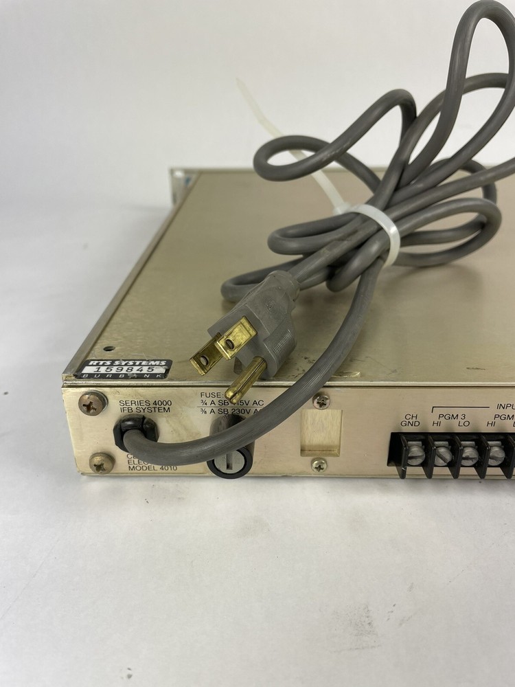 RTS Telex Model 4010 Central Electronics Series 4000 IFB System