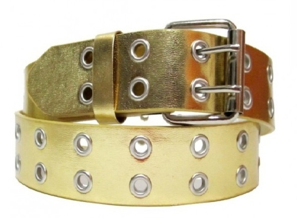 EMP Unisex Bonded Leather 2-rows Grommet Belt