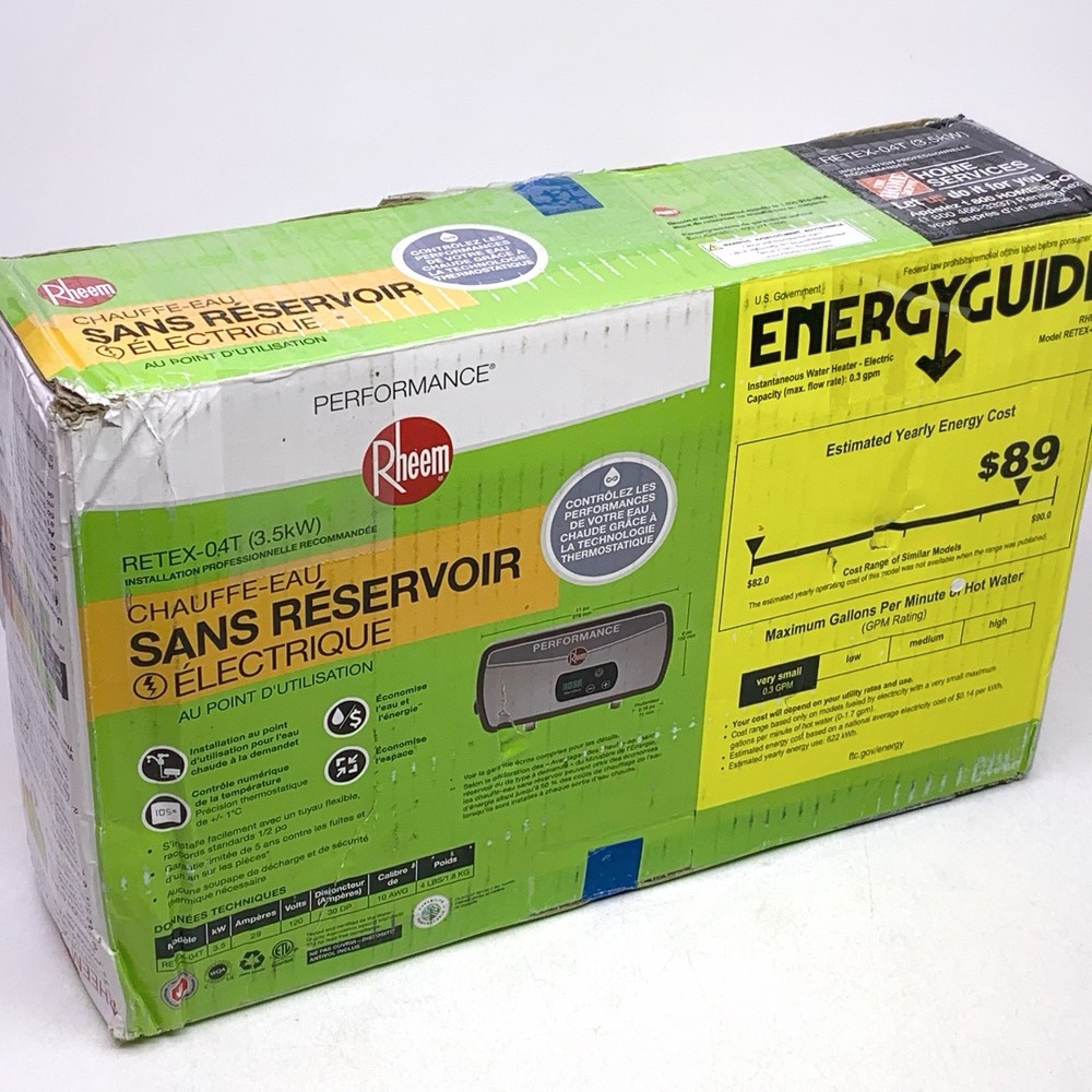 *PARTS** Rheem RETEX-04T Performance 3.5kw Indoor Electric Tankless Water Heater