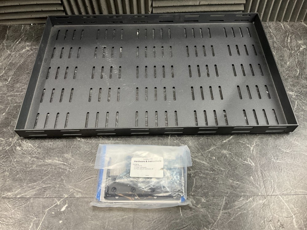 Rack Solutions 4 Post Heavy Duty Fixed Rack Shelf 1USHL-116 ✨❤️✨❤️✨ NEW OPEN BOX