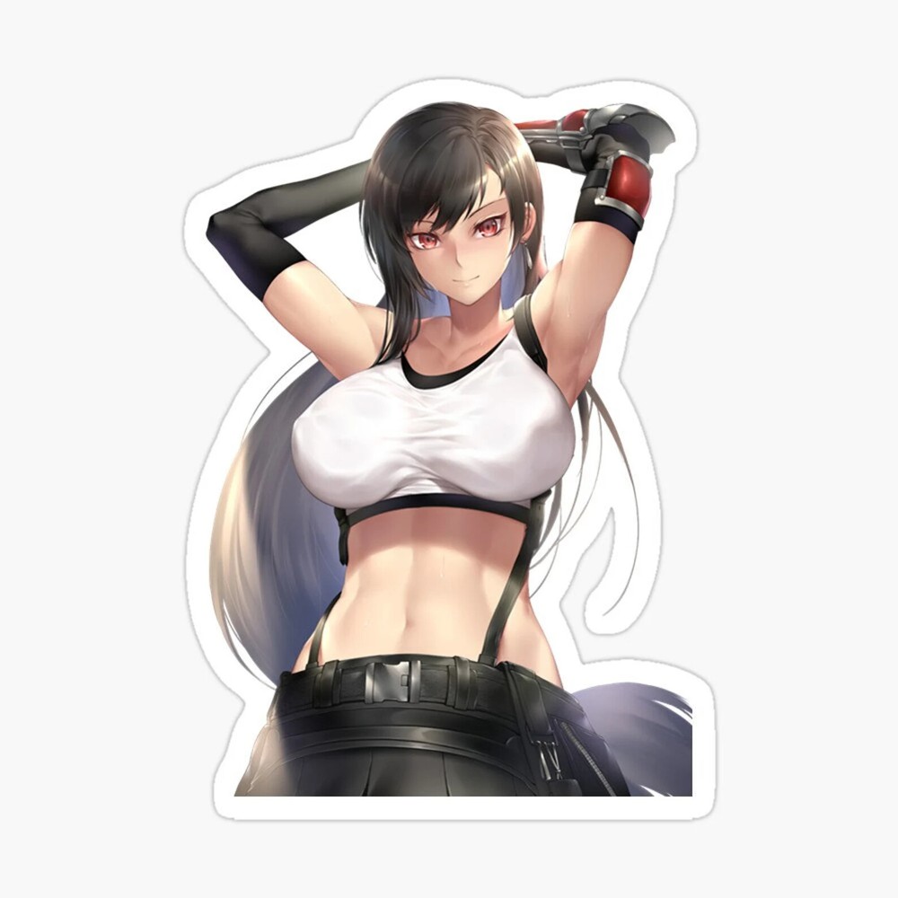 Tifa is bound #001 Glossy Sticker