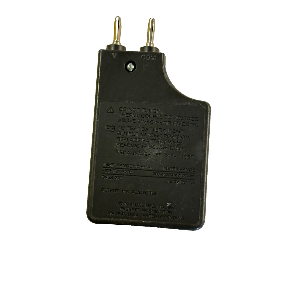 Fluke 80TK Thermocouple Module K-Type Temperature Converter for Multimeter