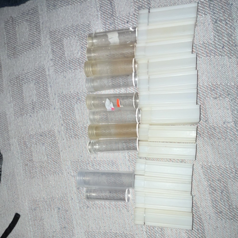 Assorted Empty Plastic Coin Tubes Lot