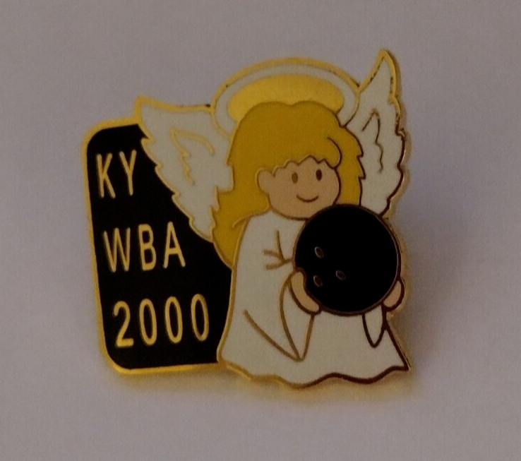 KY WBA Bowling Angel Lapel Tack Pin