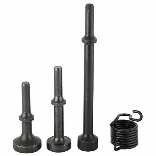 4Pcs Air Hammer Attachments Smoothing Pneumatic Chisel Drill Bits with Spring