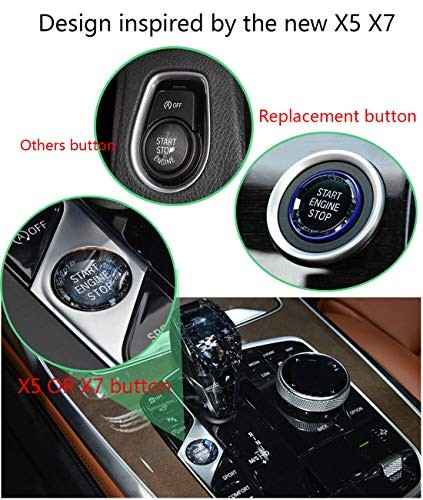 crystal style engine start stop switch ignition button fit E chassis code E60