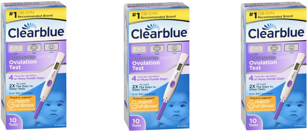 ClearBlue Advanced Digital Ovulation Test 10ct (3 Pack)