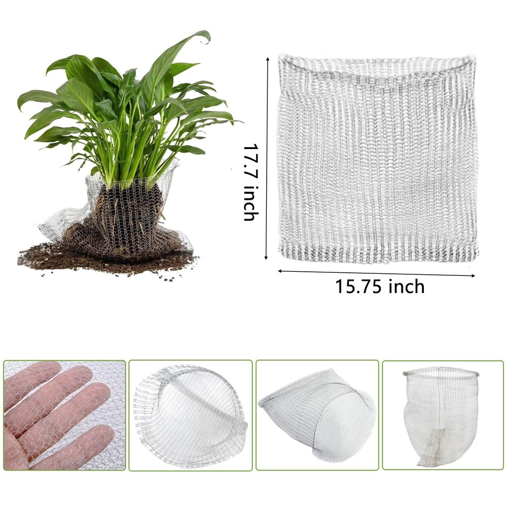 10 Pack Gopher Baskets, 5 Gallon Root Protector Guard Basket for Plants (18x1...