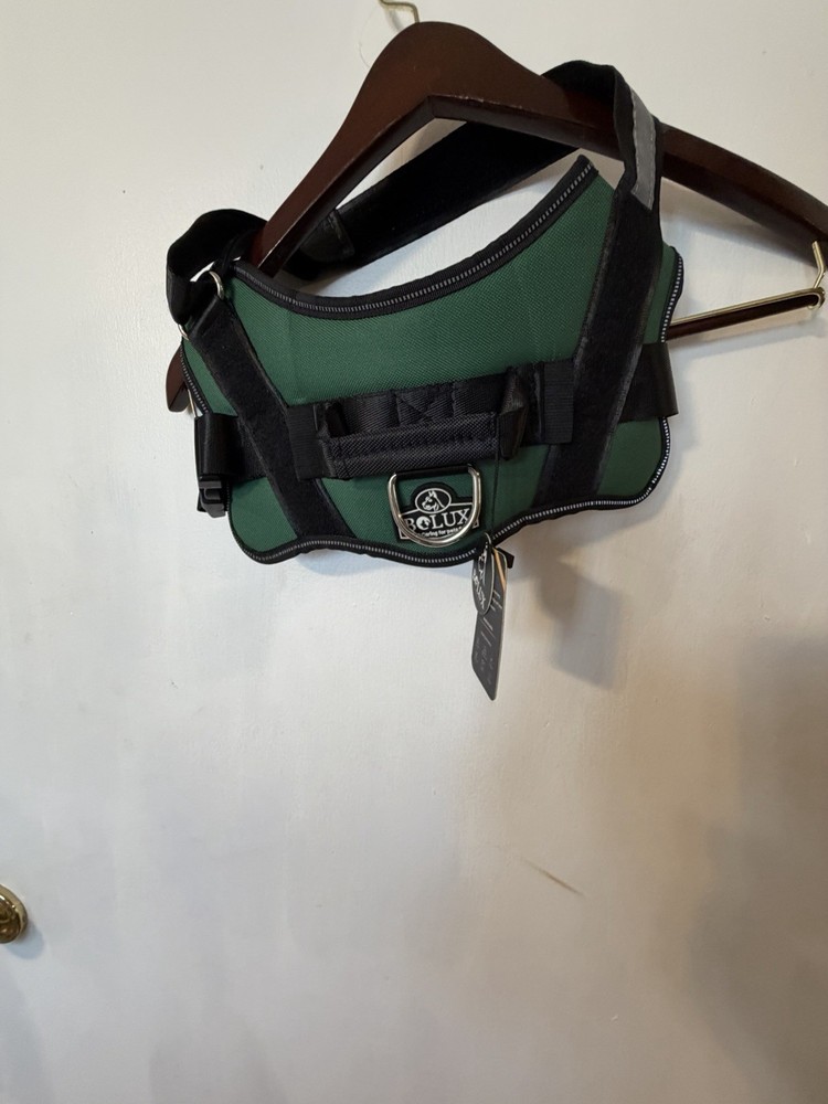 BOLUX Dog Harness, Hunter Green, Size Medium